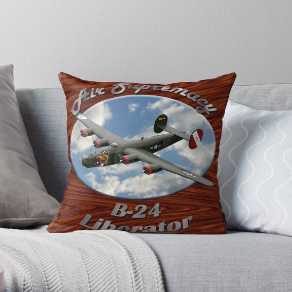 B-24 Liberator Air Supremacy Throw Pillow