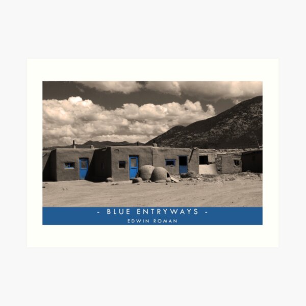Blue Entryways Art Print