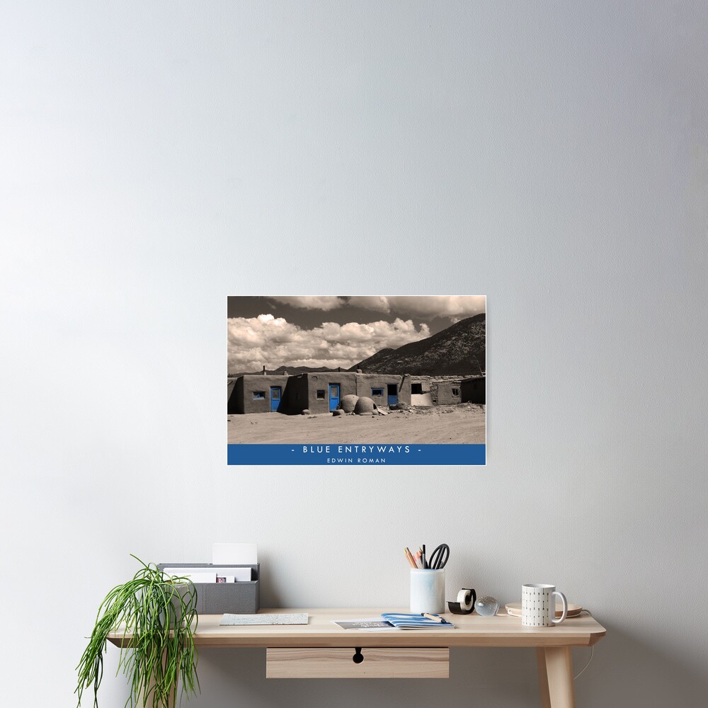 Blue Entryways Poster