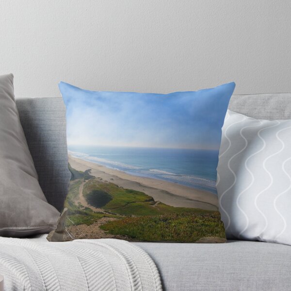 Fort Funston on the Pacific Throw Pillow