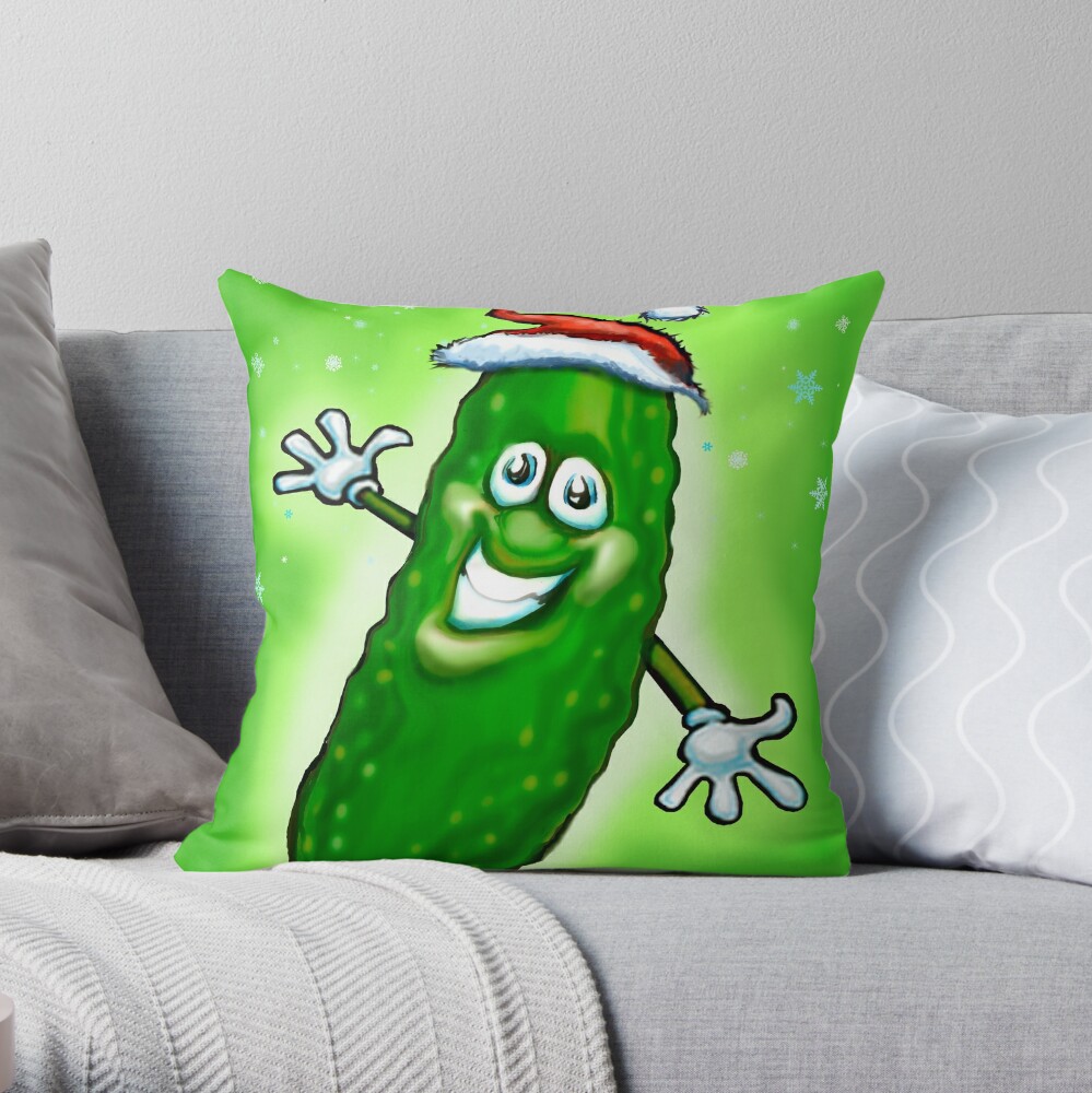 life size pickle rick pillow