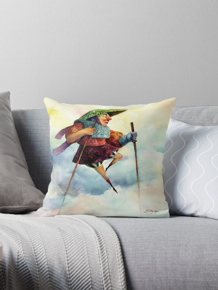 Thumbnail 1 of 4, Pillow, Cloud Strider designed and sold by SKMOON.