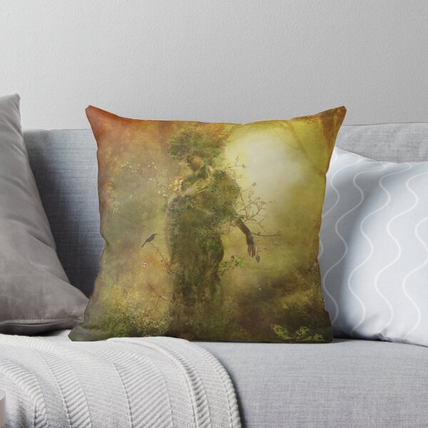 Mother Earth Throw Pillow