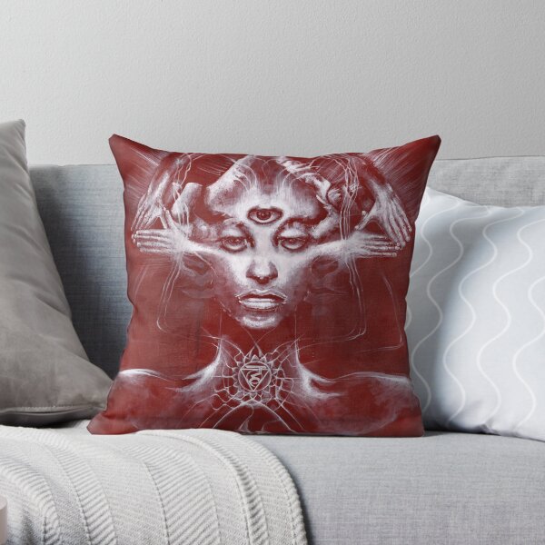 Sophia (underpainting) Throw Pillow