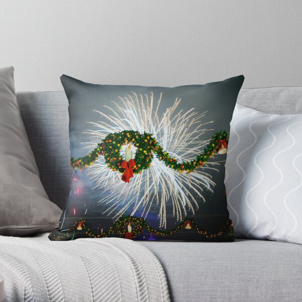 Boom Goes Christmas Throw Pillow