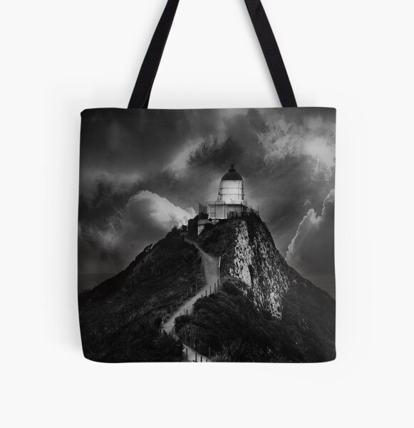 NZ Lighthouse All Over Print Tote Bag