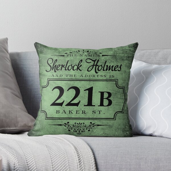 The name's Sherlock Holmes Throw Pillow
