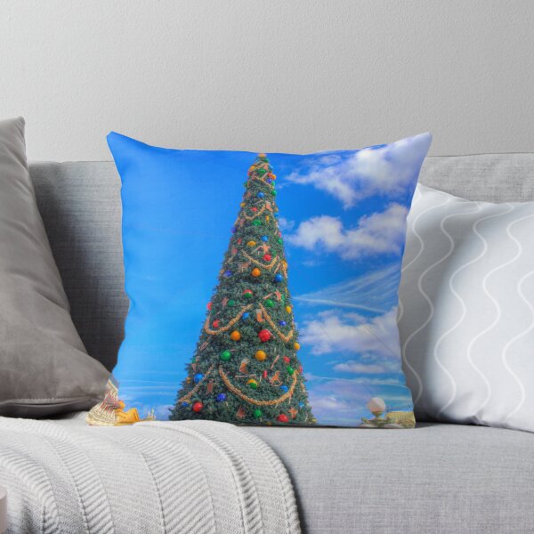 Merry Main Street Throw Pillow