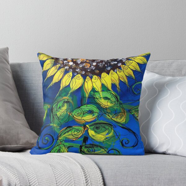 Item preview, SUNFLOWER and ABSTRACT FISH Print, Beautiful, Fish Design creates Flower, MUST SEE designed and sold by 17easels.