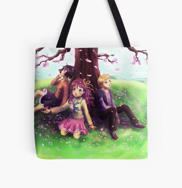 Under the cherry tree All Over Print Tote Bag