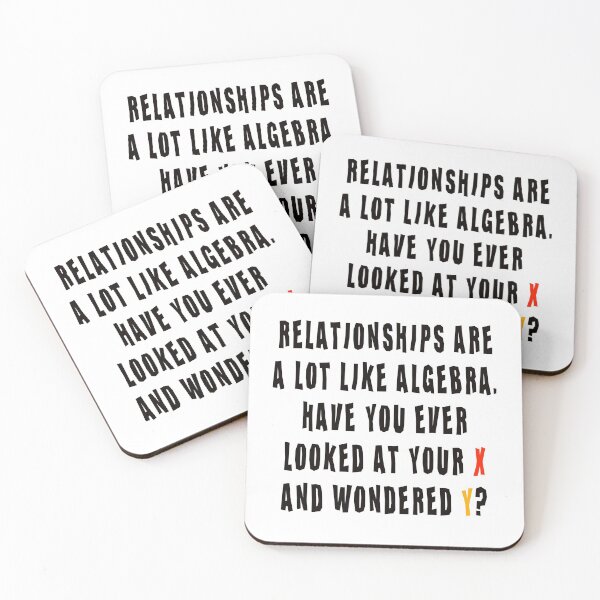 Item preview, Relationships Are Like Algebra designed and sold by CH3Media.