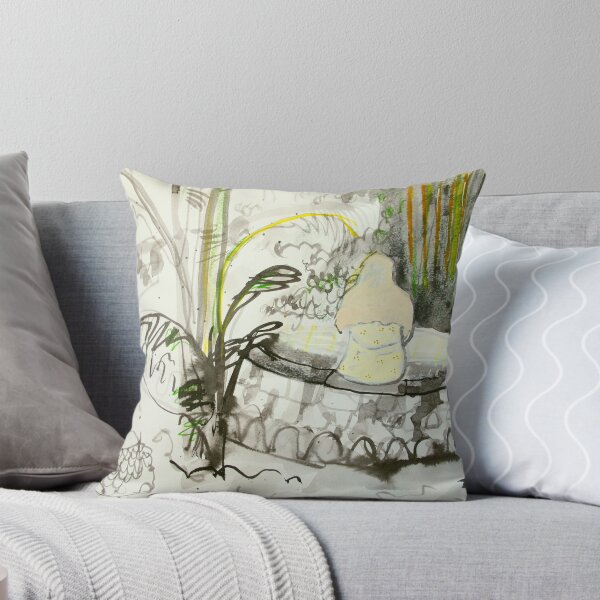 Item preview, India - meditator in garden designed and sold by donna malone.