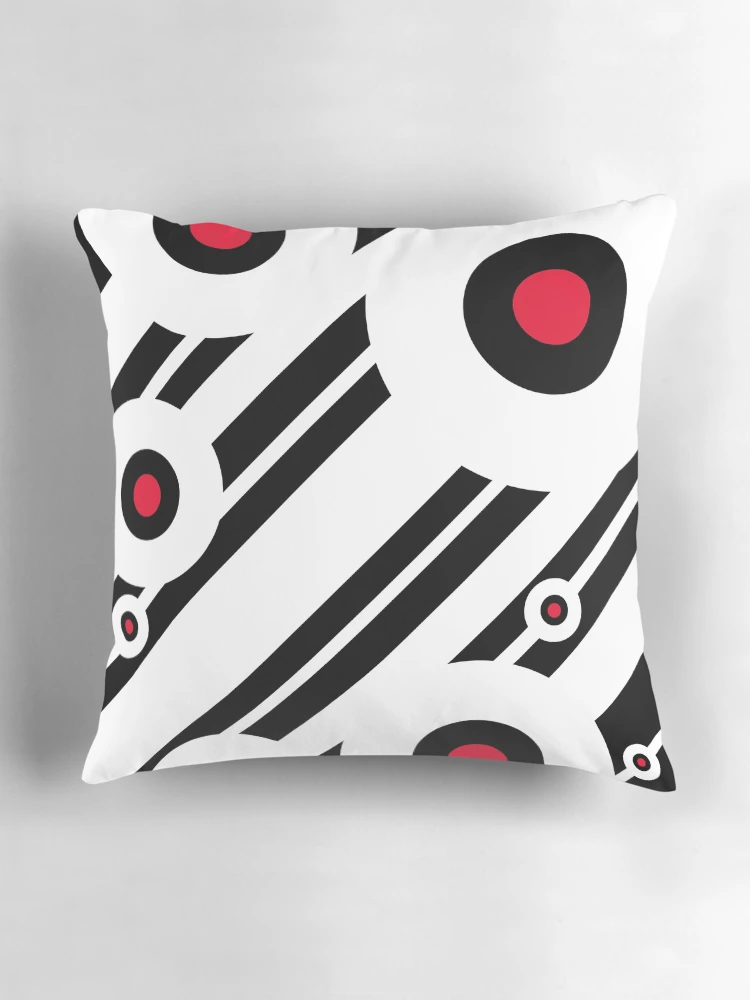 Thumbnail 3 of 4, Pillow, Mod Target Pattern designed and sold by MurphyCreative.