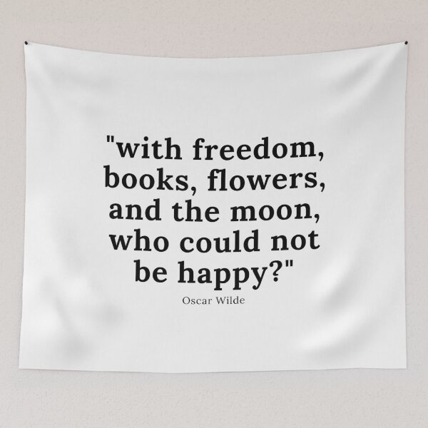 Item preview, Oscar Wilde Quote- Books, Flowers, and the Moon designed and sold by erinaceous.