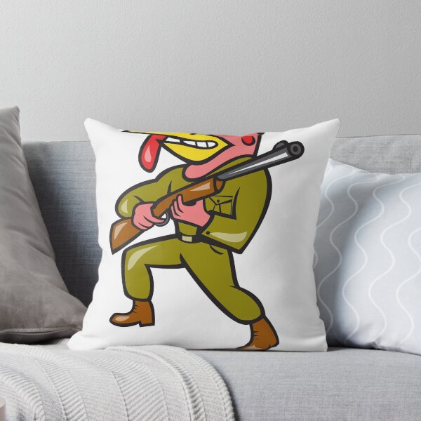 Aperçu de l'œuvre Turkey Hunter Carry Rifle Shotgun Cartoon créée et vendue par patrimonio.
