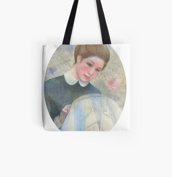 White tablecloth All Over Print Tote Bag