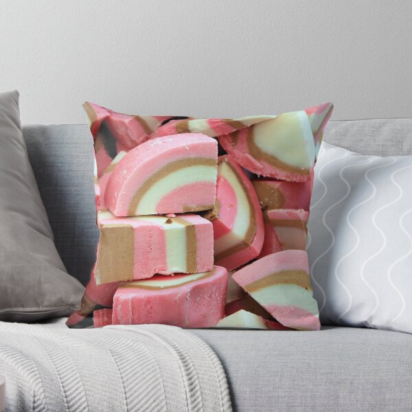 Coloured nougat Throw Pillow