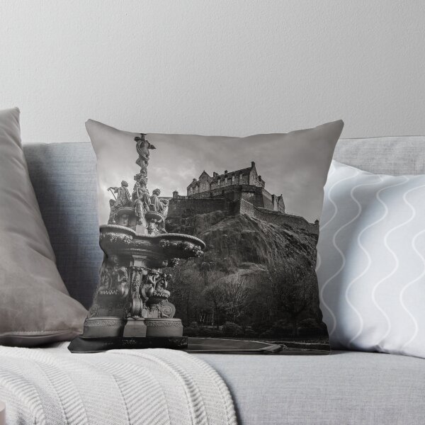 Item preview, Edinburgh castle and Ross fountain B&W designed and sold by Graeme  Ross.