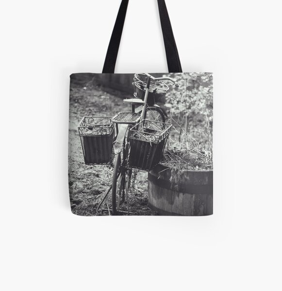 Garden Bike All Over Print Tote Bag