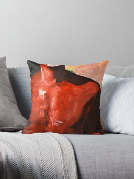red man Throw Pillow