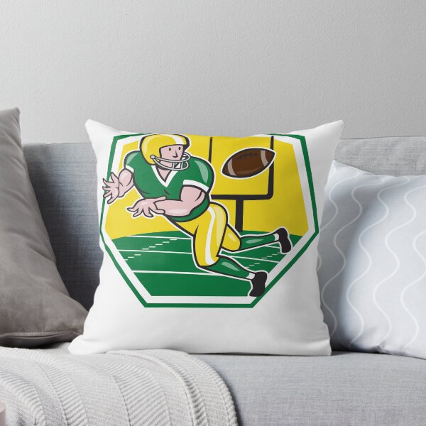Item preview, American Football Wide Receiver Catching Ball Cartoon designed and sold by patrimonio.