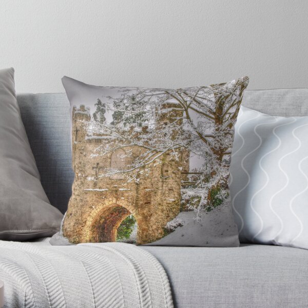 Reigate Castle Throw Pillow