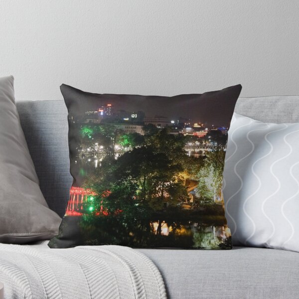 Item preview, red bridge by night designed and sold by Anne Scantlebury.