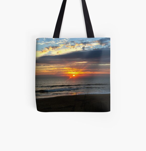 Outer Banks Sunrise All Over Print Tote Bag
