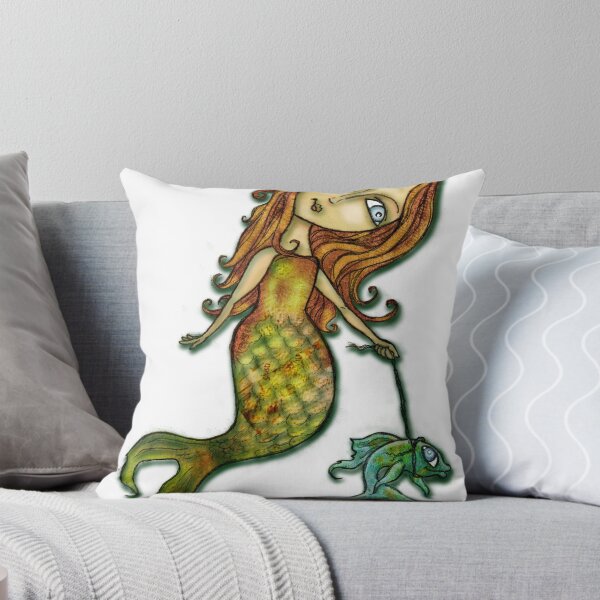 Item preview, Whimsical Mermaid Walking Fish designed and sold by alauraco.
