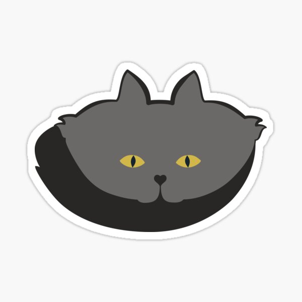 Grey #03 Cat Cattern [Cat Pattern] Sticker