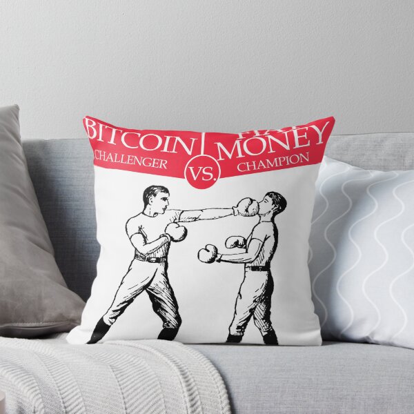 Item preview, Bitcoin vs Money Boxing Fight Retro Design designed and sold by NibiruHybrid.