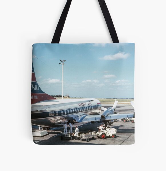 Ansett at Tullamarine 1962 All Over Print Tote Bag