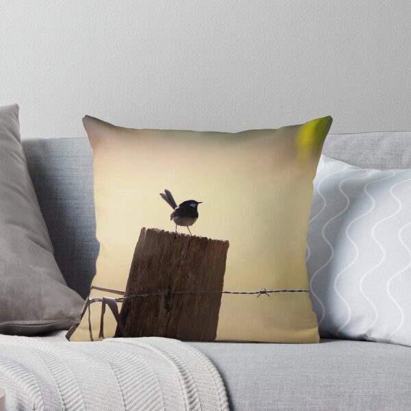 Item preview, Superb Wren on Fence Post designed and sold by Chris Cobern.