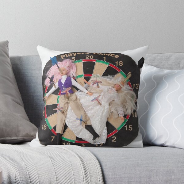 Bad Bambi Series, #27 "Let's Play 500!" Throw Pillow