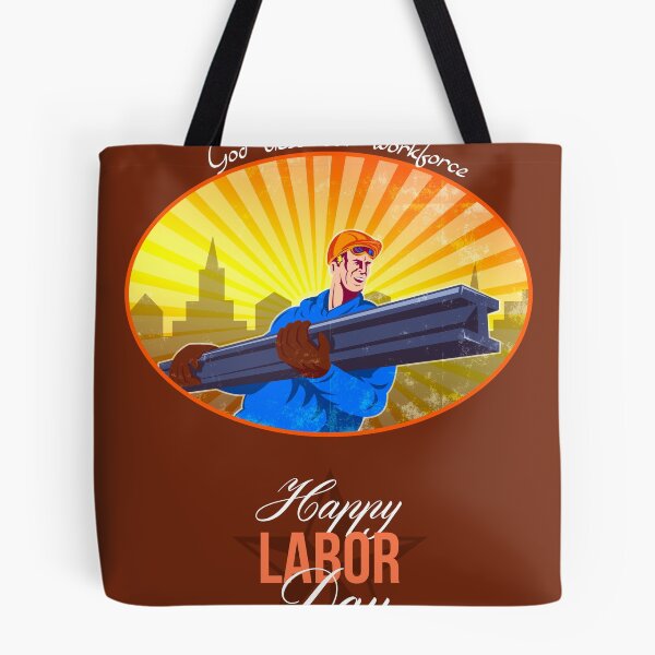 Item preview, Happy Labor Day Steel Worker Greeting Card designed and sold by patrimonio.