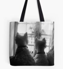 Waiting for mum, WESTIES Tote Bag
