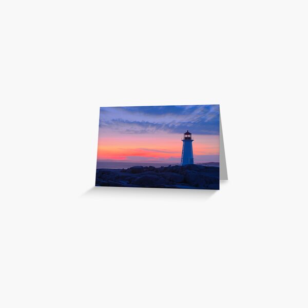 Peggy's Cove Light Greeting Card
