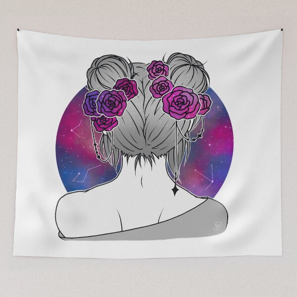 Item preview, Galaxy Spacebuns designed and sold by heysoleilart.