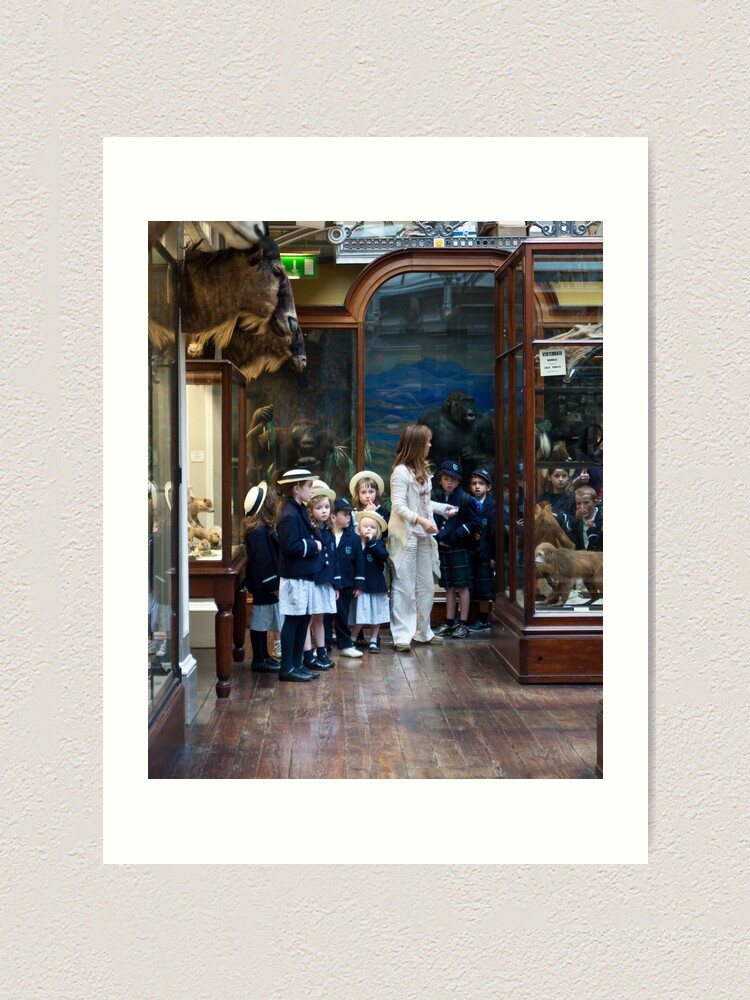 Alternate view of School visit to the museum Art Print