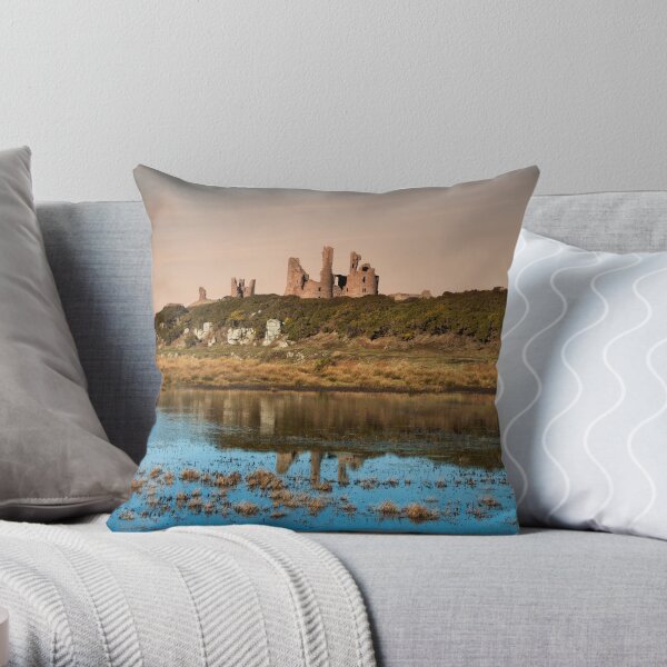 Dunstanburgh Castle Throw Pillow