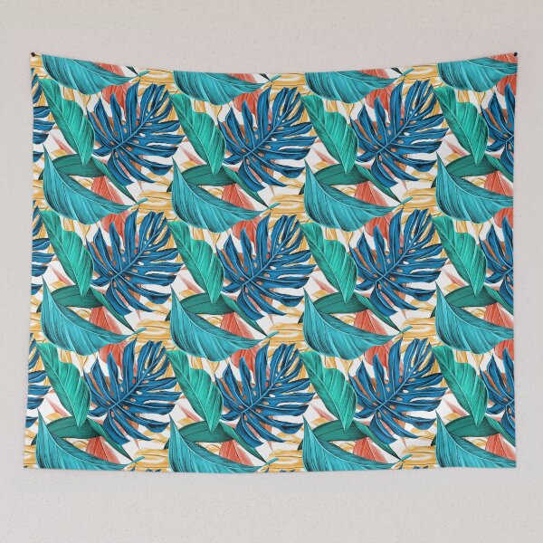 Item preview, Colorful Tropical Jungle Leaves designed and sold by Gravityx9.