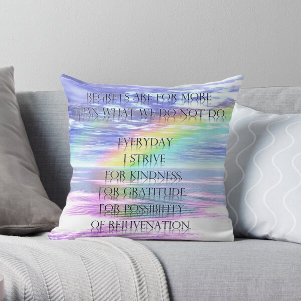 Regrets Throw Pillow