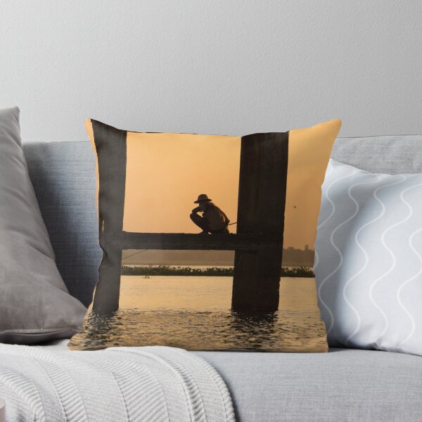 Item preview, fishing at sunset designed and sold by Anne Scantlebury.