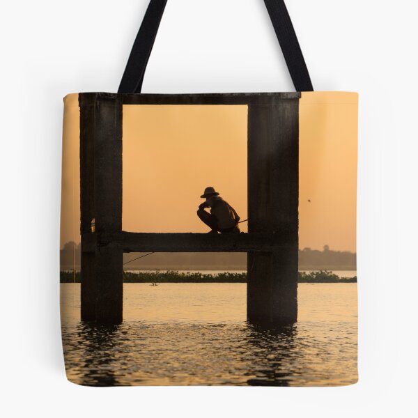 Item preview, fishing at sunset designed and sold by Anne Scantlebury.