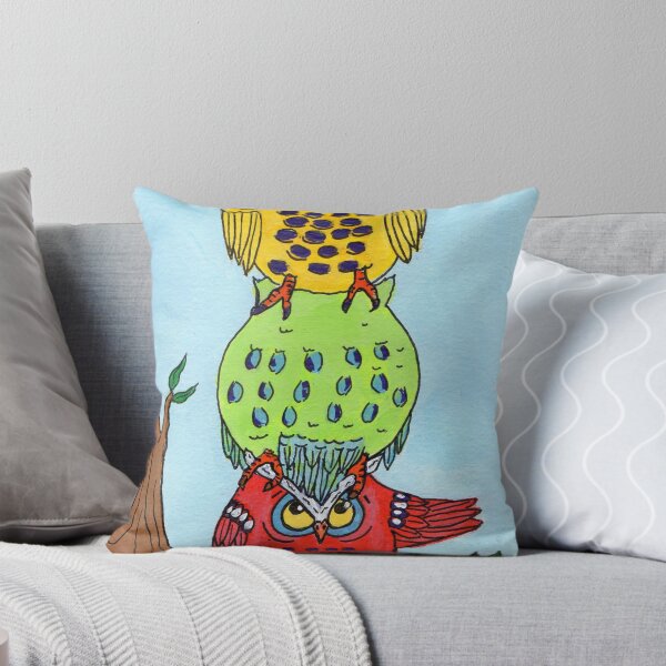 Item preview, Colorful pile of owls designed and sold by Carole Chapla.