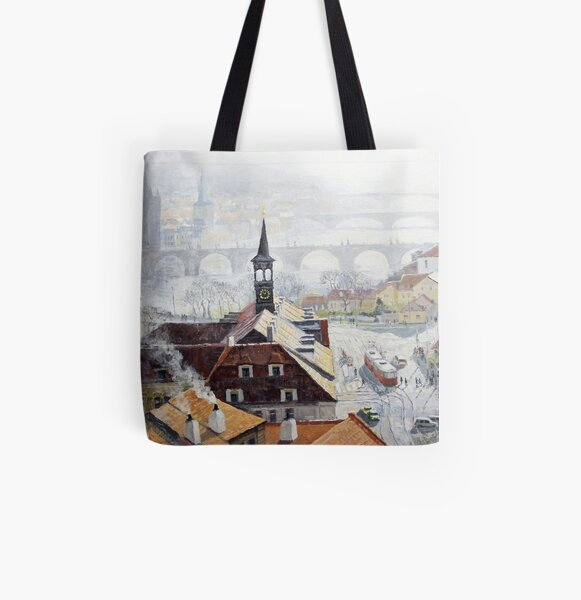 Praha Early Spring All Over Print Tote Bag