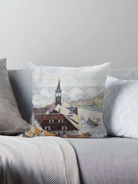 Praha Early Spring Throw Pillow
