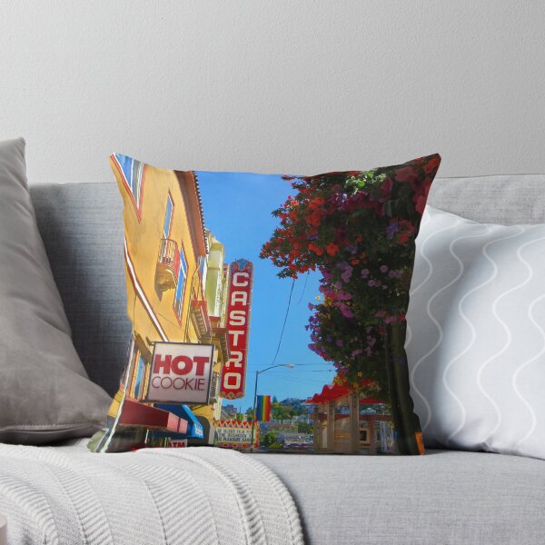 Castro Street Throw Pillow