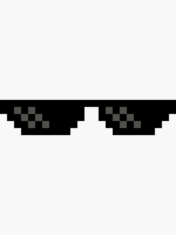 "Mlg meme sunglasses" Stickers by Sub2YashBrown Redbubble