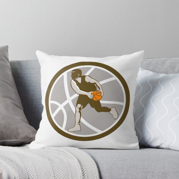 Item preview, Basketball Player Dribbling Ball Circle Retro designed and sold by patrimonio.